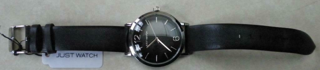 JUST WATCH - Herenhorloge QUARTZ, Overige merken, Leer, Staal, Polshorloge