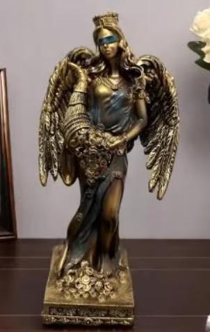 Belle statue de la déesse aveugle de la richesse (28 cm), Collections, Statues & Figurines, Neuf, Enlèvement ou Envoi