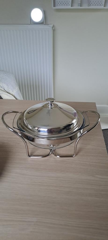 3-delige schotelverwarmer, Ophalen of Verzenden
