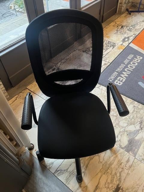 Chaises de bureau noires, Enlèvement, Utilisé, Chaise de bureau, Ergonomique
