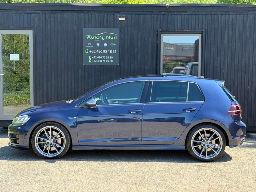 Golf 7r 2.0tsi 4motion dsg 12M Garantie leder pano navi pro, Automaat, 1984 cc, Blauw, Leder