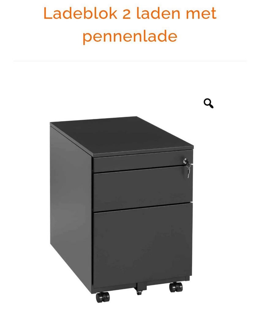 Donkergrijze beurokast lade van ijzer heb nog andere.kleur, Ophalen of Verzenden, Zo goed als nieuw