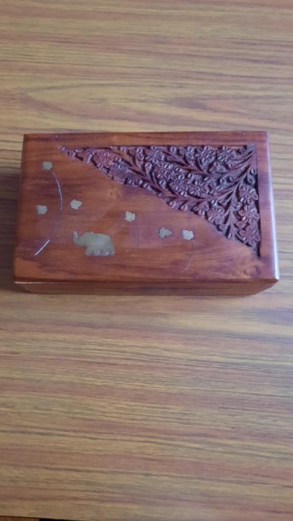 HOUTEN KIST, Minder dan 50 cm, Nieuw, Minder dan 50 cm, Ophalen of Verzenden