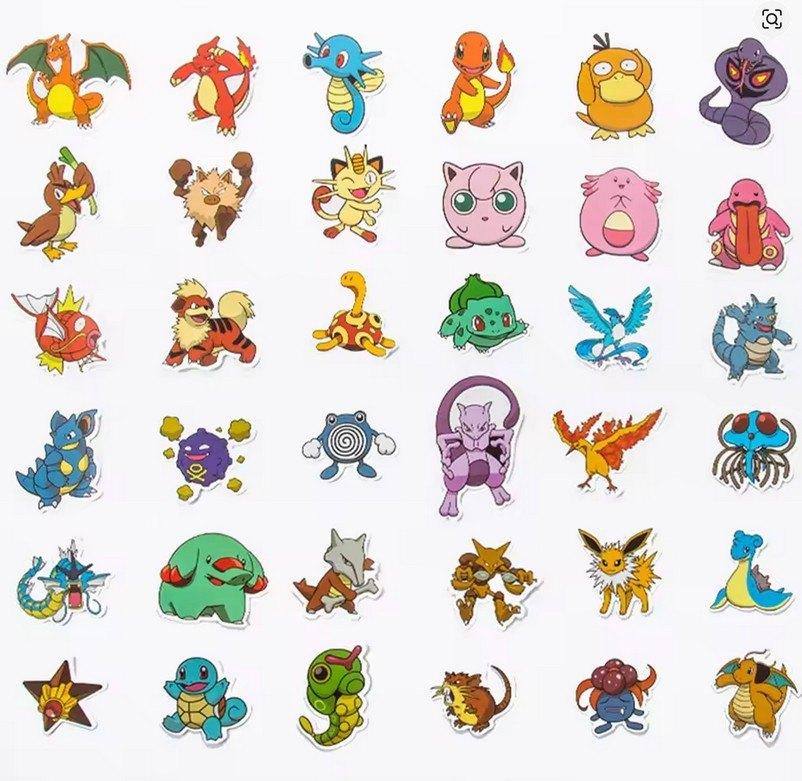Pokemon - 50 stickers/stickers (Mangas), Verzamelen, Ophalen of Verzenden, Nieuw, Strip of Tekenfilm