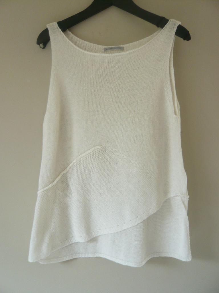 Sarah Pacini asymmetrische top als nieuw, Kleding | Dames, Truien en Vesten, Zo goed als nieuw, Wit, Ophalen of Verzenden