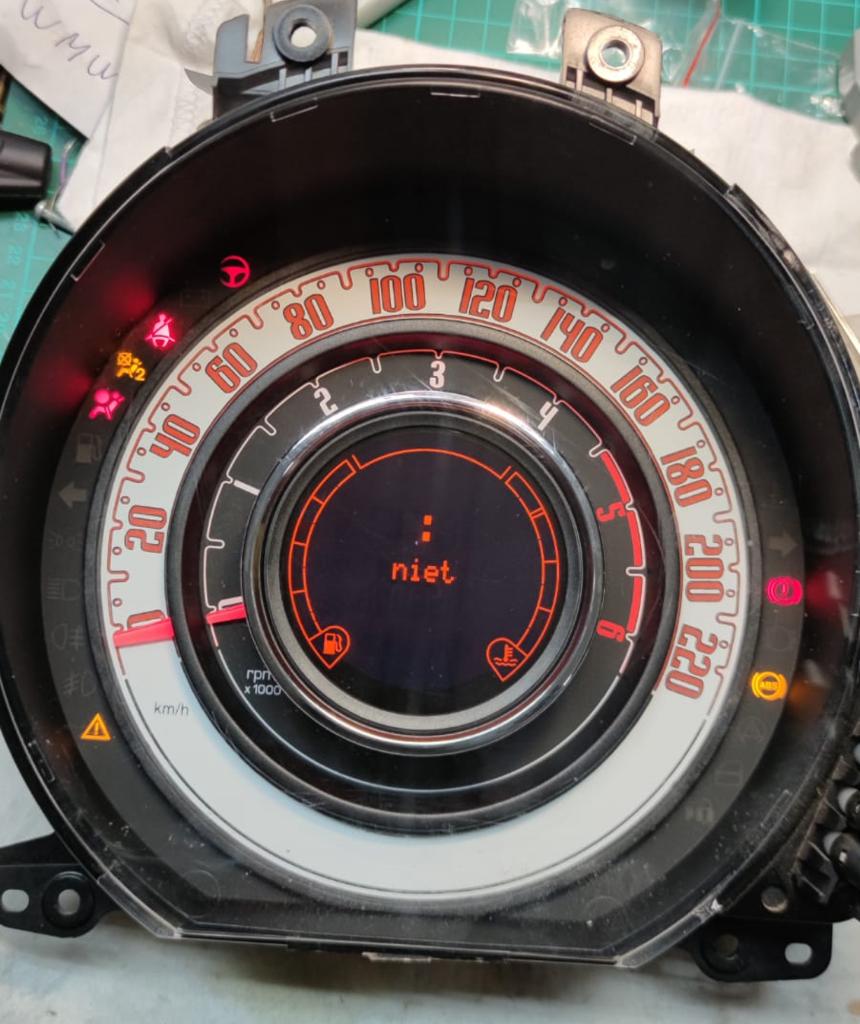 fiat 500 kilometerteller reparatie, Auto-onderdelen, Ophalen of Verzenden, Gebruikt, Fiat