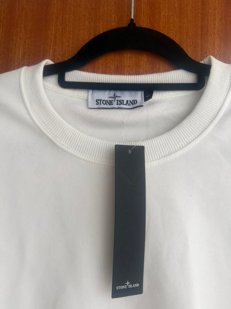 Stone Island heren hoedie, Kleding | Heren, Truien en Vesten, Ophalen, Maat 52/54 (L), Stone island, Wit