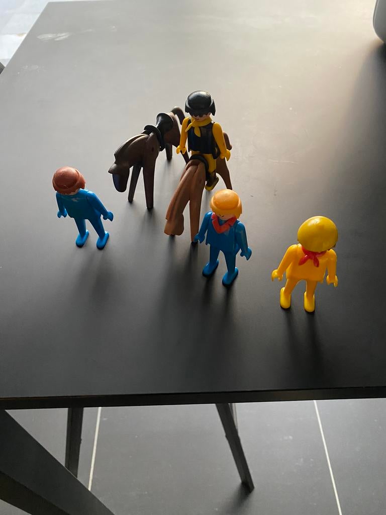 Playmobil mannetjes+paarden in prima staat!, Ophalen of Verzenden, Zo goed als nieuw