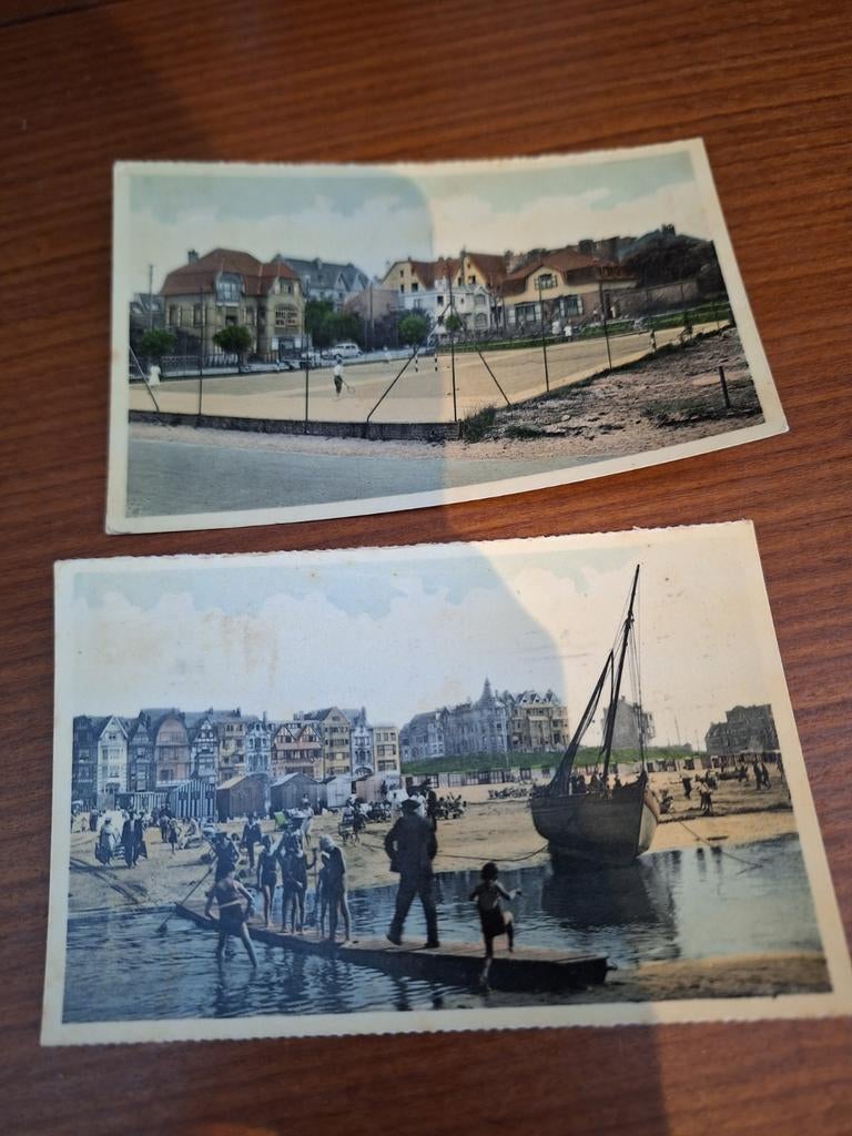 2 cartes La panne tennis plage, Collections, Cartes postales | Belgique, Enlèvement ou Envoi