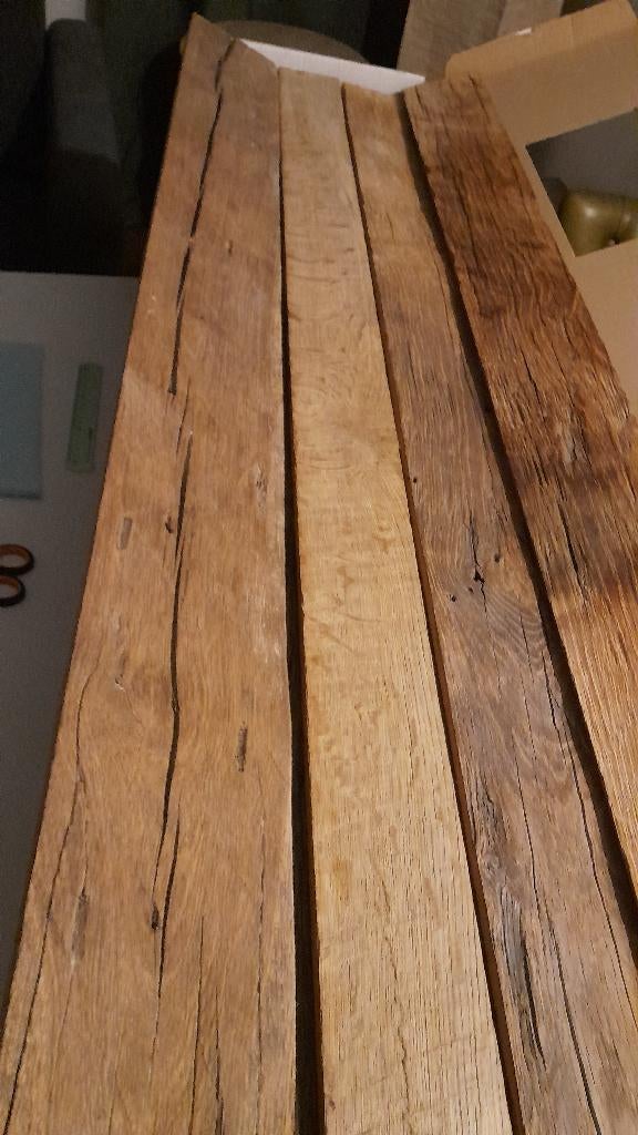 Oud hout Wood Wall Design – Franse oude eik – 4m2 (nieuw), Neuf, Chêne, Moins de 200 cm, Planche