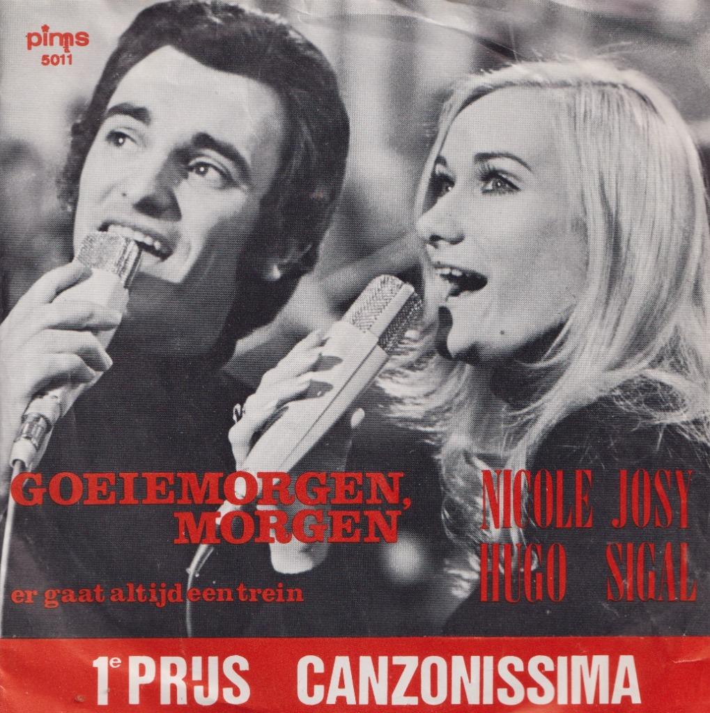 Nicole & Hugo – Goeiemorgen morgen / Er gaat altijd een trei, Cd's en Dvd's, Vinyl Singles, Ophalen of Verzenden, Gebruikt, Nederlandstalig
