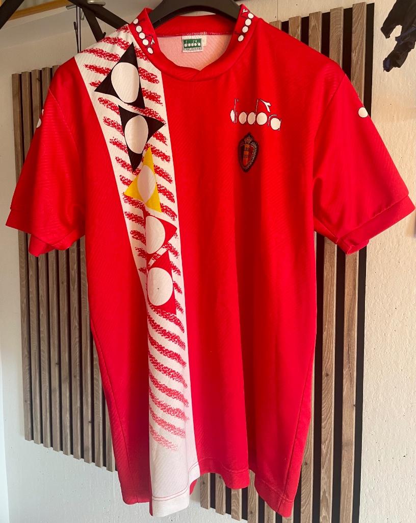 Zeldzaam Vintage Trainingsshirt Rode Duivels WK'94., Enlèvement, Utilisé, Maillot