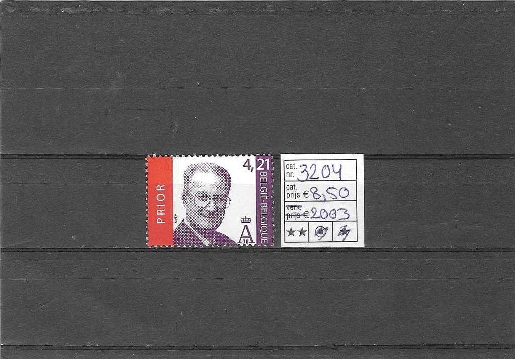 België 3204 Koning Albert II, Sans timbre, Enlèvement ou Envoi, Non oblitéré, Timbre-poste