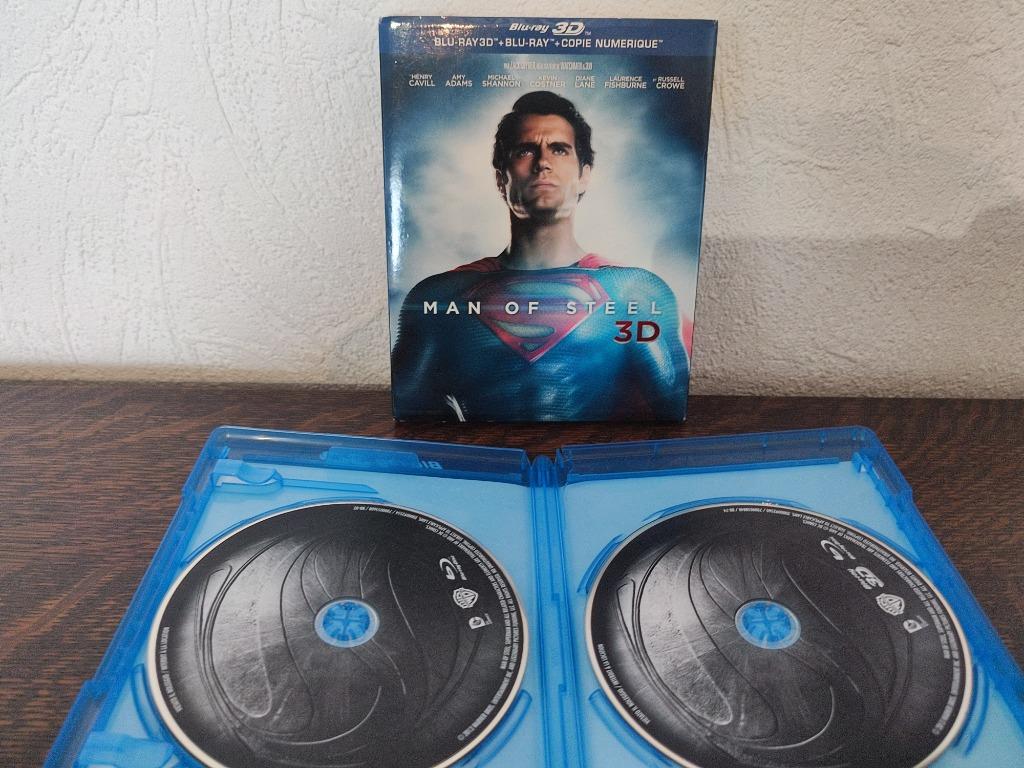 MAN OF STEEL - Blu-Ray 3D 2 disques (Superman), Ophalen of Verzenden, Zo goed als nieuw, Science Fiction en Fantasy