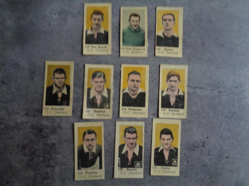 IMAGES de foot    1937/1938 OL. CHARLEROI 10X RARE, Envoi
