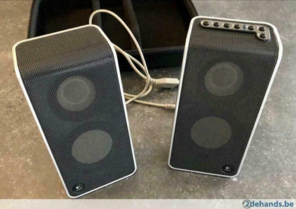 Logitech computer speakers USB, Enlèvement ou Envoi, Comme neuf, Canal audio 2