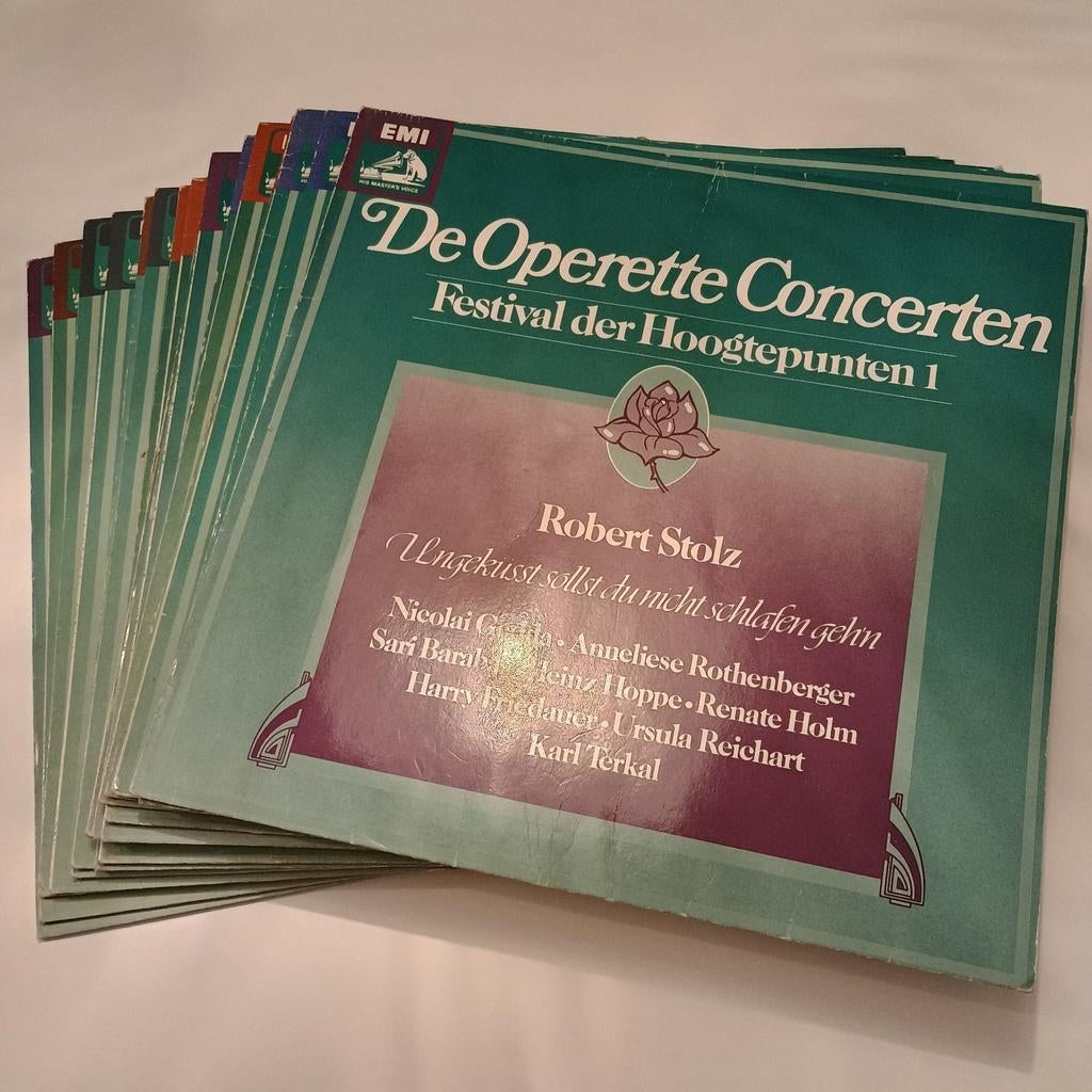 Klassiek vinyl 17 stuks De Operette Concerten, Enlèvement, Utilisé