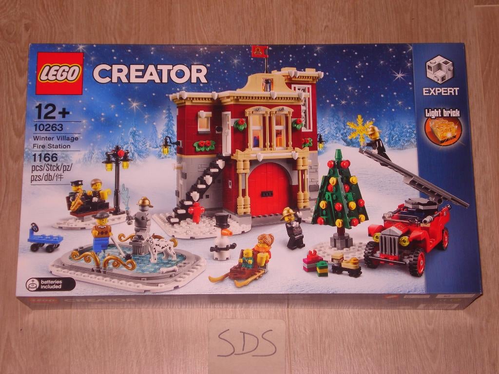 Lego 10263 Brandweerkazerne in winterdorp (nieuw in doos), Ophalen, Nieuw, Complete set, Lego