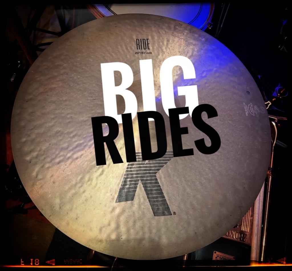 Zildjian BIG RIDE Cymbals vintage/pre-owned 21”-22”, Enlèvement ou Envoi