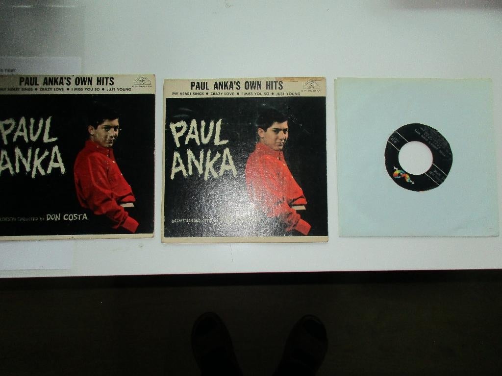 PAUL ANKA varia EP's en singles met/zonder hoes., Ophalen of Verzenden, Gebruikt, Cd of Plaat