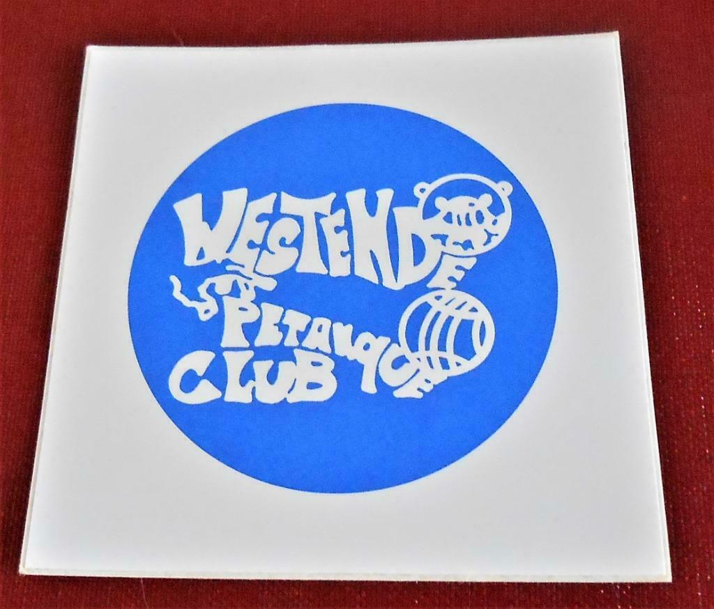 sticker - Westende petanque club, Verzamelen, Ophalen of Verzenden, Nieuw, Overige typen