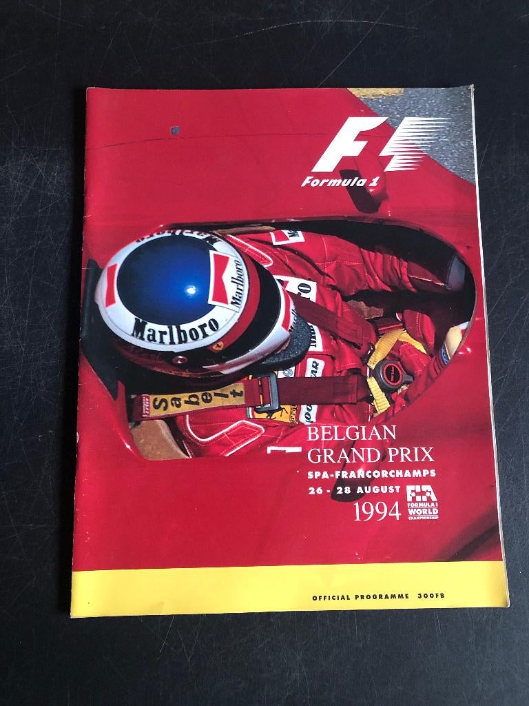 programme Grand Prix Belgique F1 Spa Ferrari Alesi, Enlèvement ou Envoi