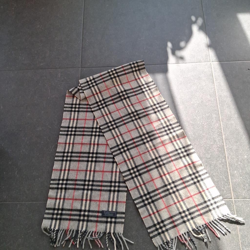 Écharpe  laine unisexe BURBERRY vintage, Enlèvement ou Envoi, Autres tailles, BURBERRY, Écharpe