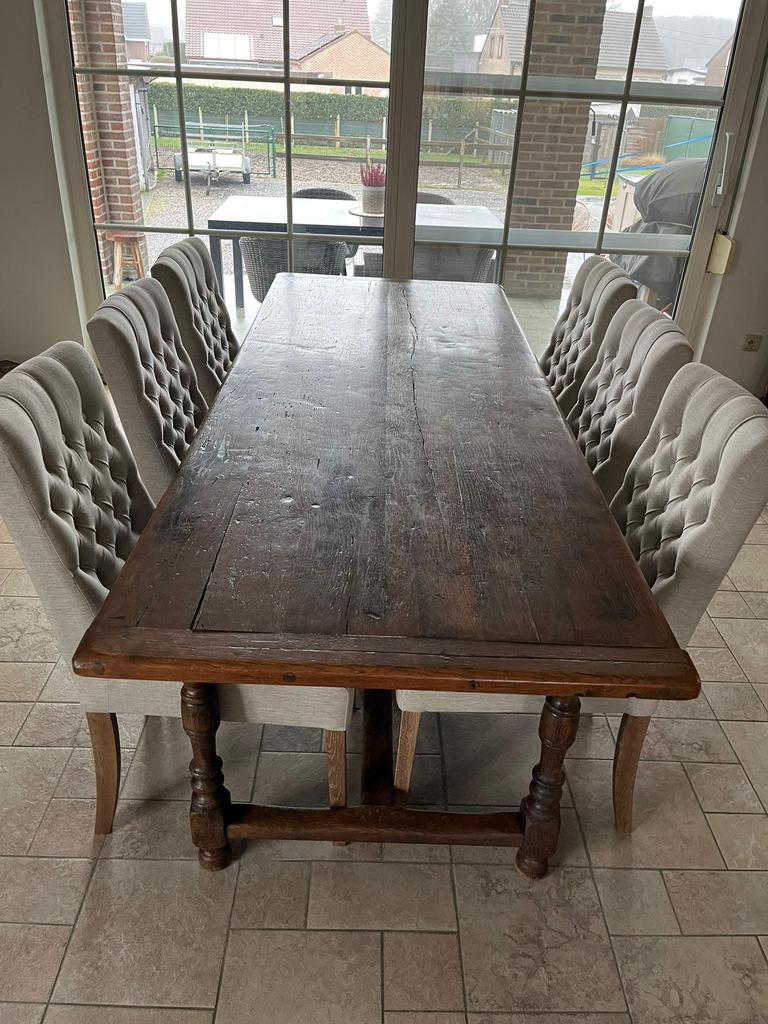 Antieke kloostertafel met bijhorende kast, Ophalen