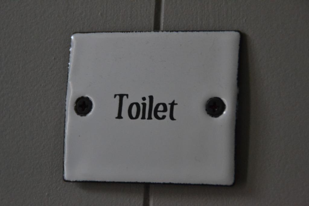 DEURBORDJE ~emaille vierkant Toilet~, Ophalen of Verzenden, Nieuw