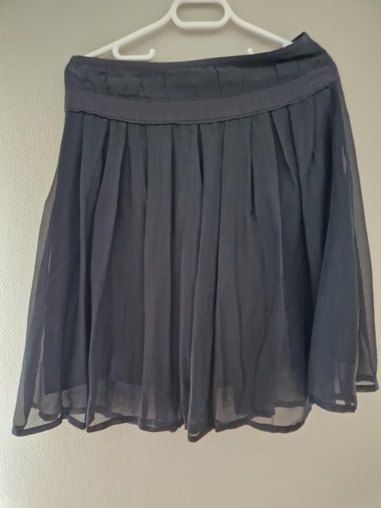 Rok 'Talking French' zwart zijde maat 38, Kleding | Dames, Ophalen of Verzenden, Gedragen, Maat 38/40 (M)