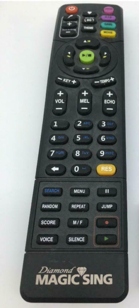 Afstandsbediening Diamond Magic Sing ET19KV Karaoke, Ophalen of Verzenden, Gebruikt, Origineel, Tv