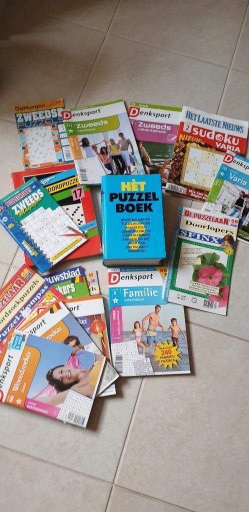 Denksportpuzzels + puzzelwoordenboek, Boeken, Ophalen, Nieuw