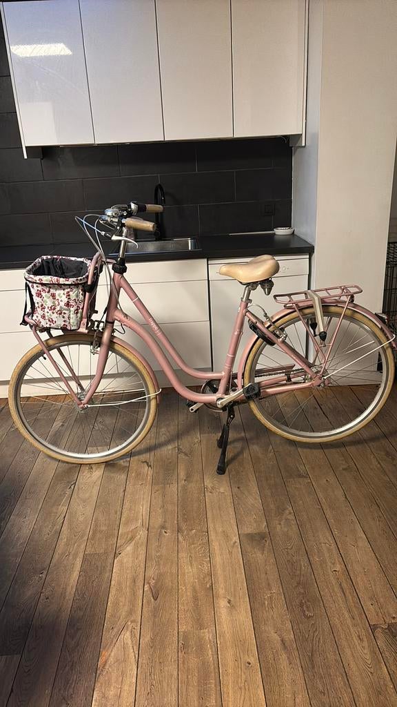 Roze damesfiets frappe, Fietsen en Brommers, Ophalen, 47 tot 50 cm, Versnellingen, Frappe