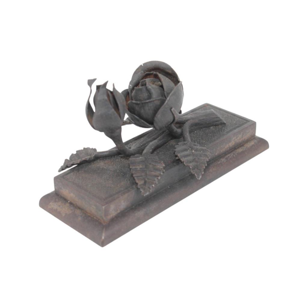 Presse-Papier en Fer Forgé Vintage - Élégance Florale 1920, Enlèvement ou Envoi