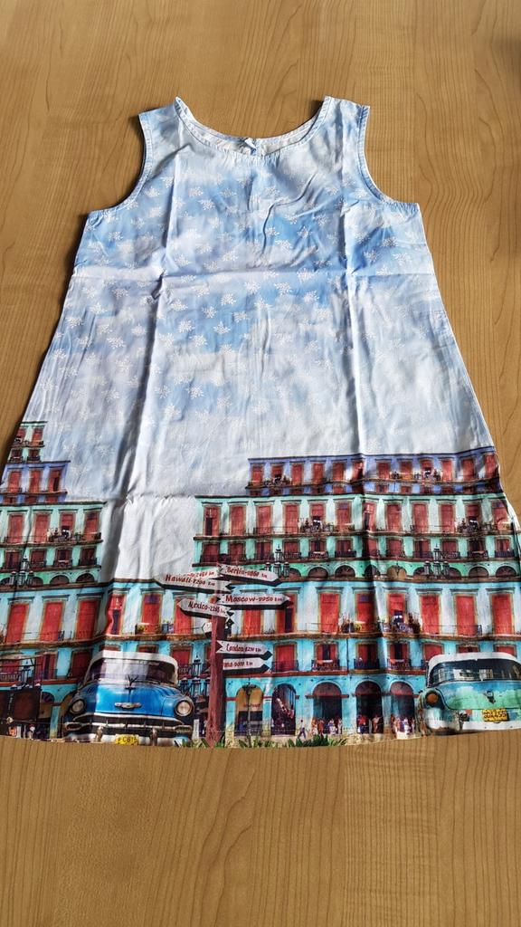 Kleed blauw Cuba Blue Bay maat 152, Meisje, Ophalen of Verzenden, Zo goed als nieuw, Jurk of Rok