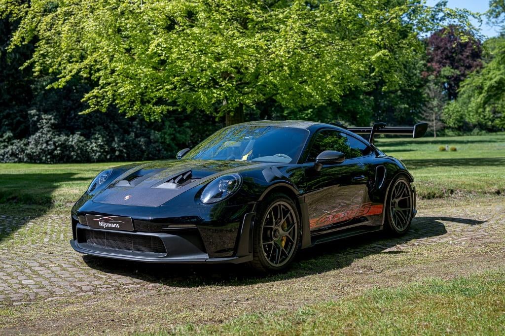 Porsche 992 911 GT3 RS WEISSACH/LIFT/PCCB/STEK-PPF/DEMO, Auto's, Porsche, Automaat, USB, Overige bekleding, Zwart