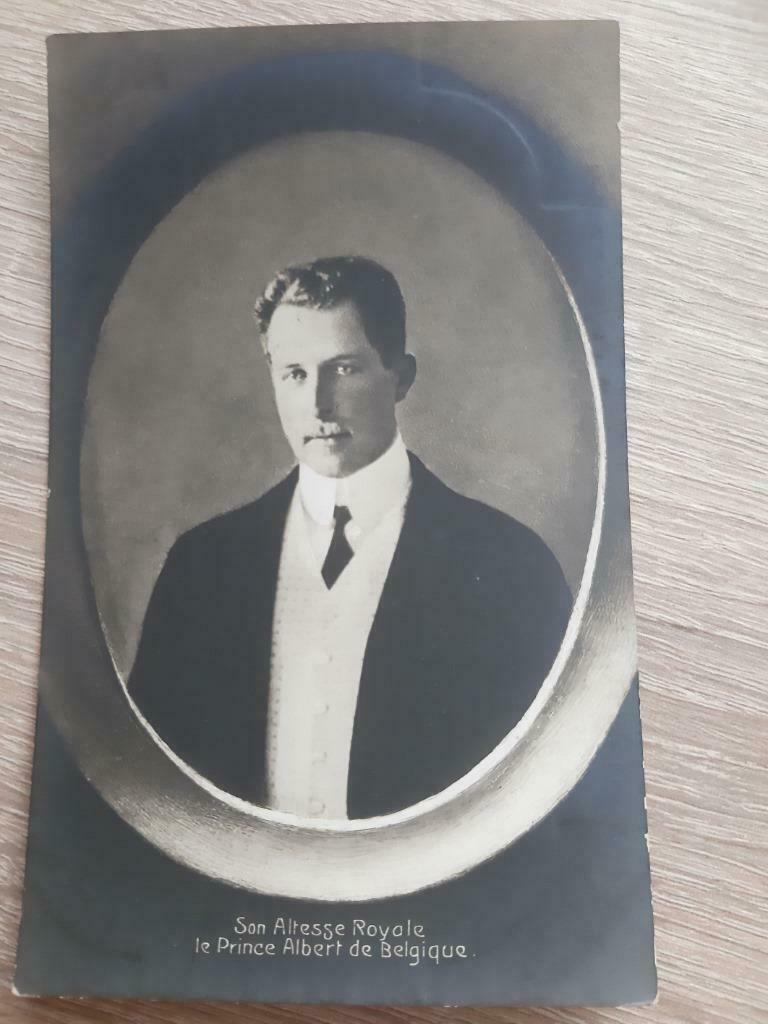 2 postkaarten Prins Albert later Koning Albert I, Ophalen of Verzenden, Gebruikt, Kaart, Foto of Prent