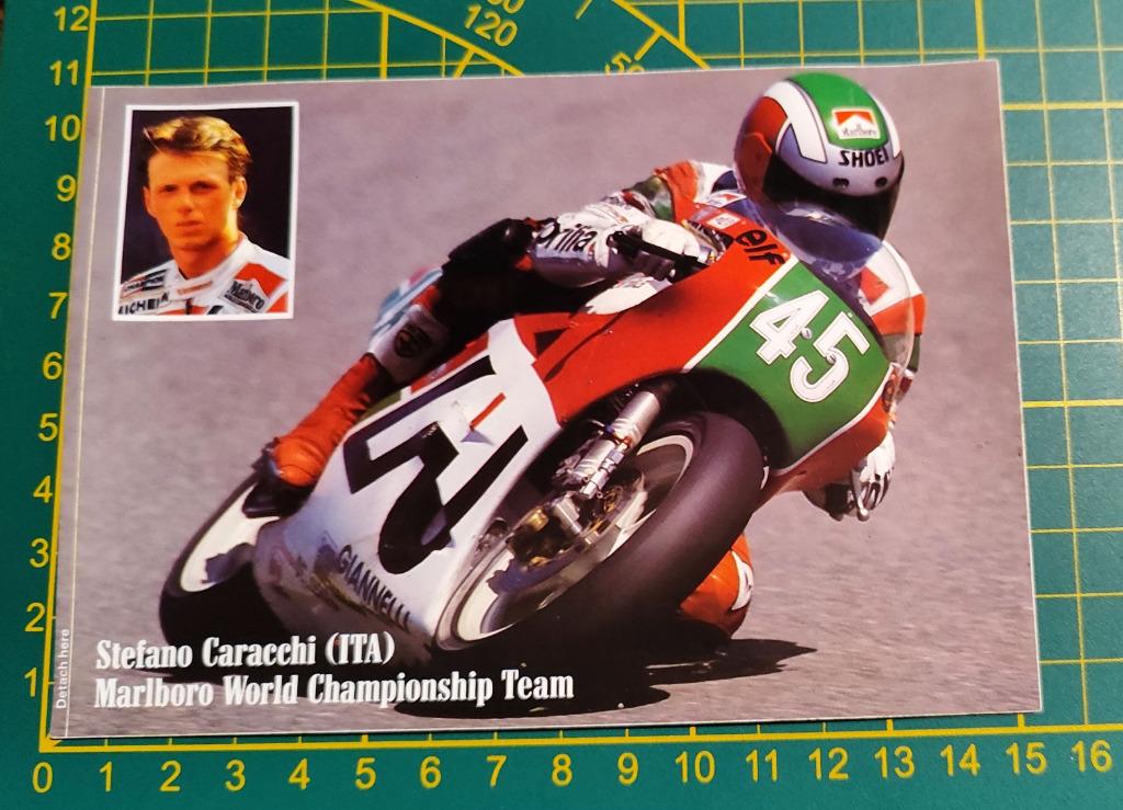 Sticker Aprilia 250cc Stefano Caracchi 1986, Enlèvement ou Envoi