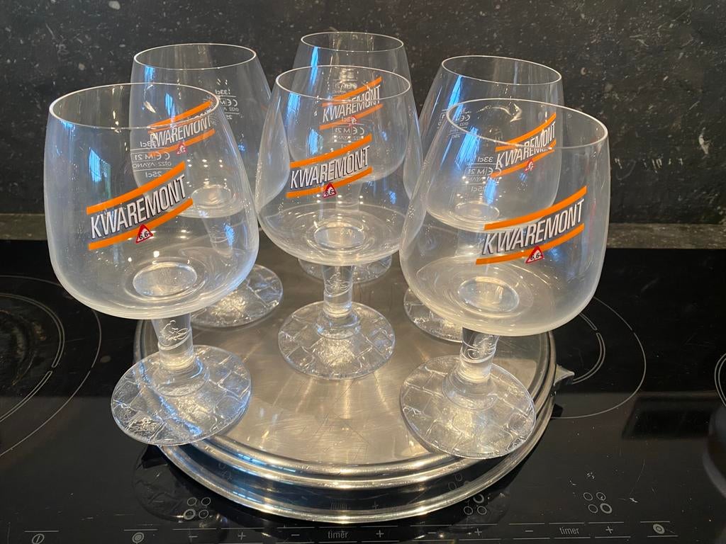 KWAREMONT 6 glazen, Verzamelen, Ophalen of Verzenden, Zo goed als nieuw, Glas of Glazen, Overige merken