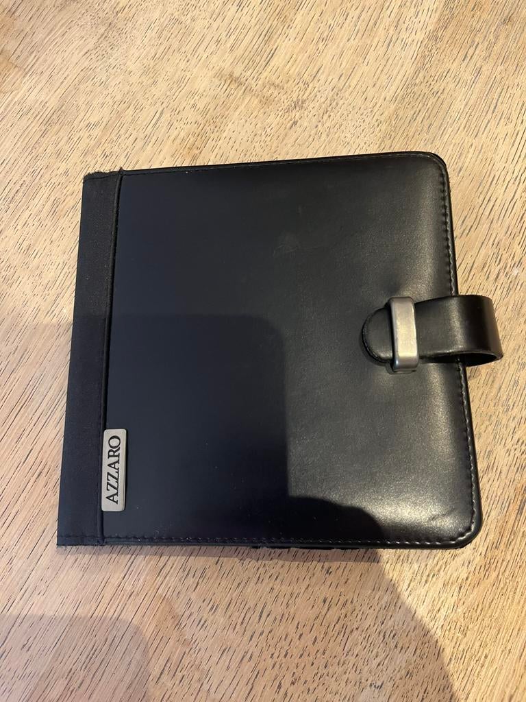 Étui à CD en cuir noir d'AZZARO avec certificat, Enlèvement ou Envoi, Comme neuf