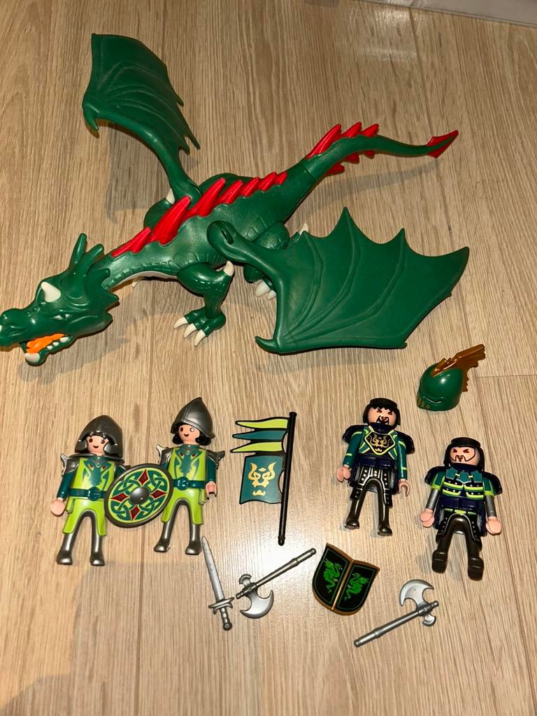 Playmobil draak en ridders, Ophalen of Verzenden, Zo goed als nieuw