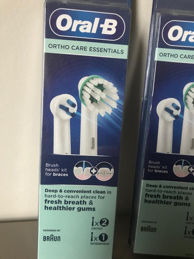 ORAL B opzet tandenborstel voor beugel, Enlèvement ou Envoi, Neuf, Tête de brosse
