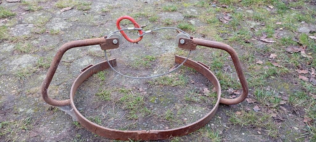 Metser kuip houder voor takel lift, Ophalen