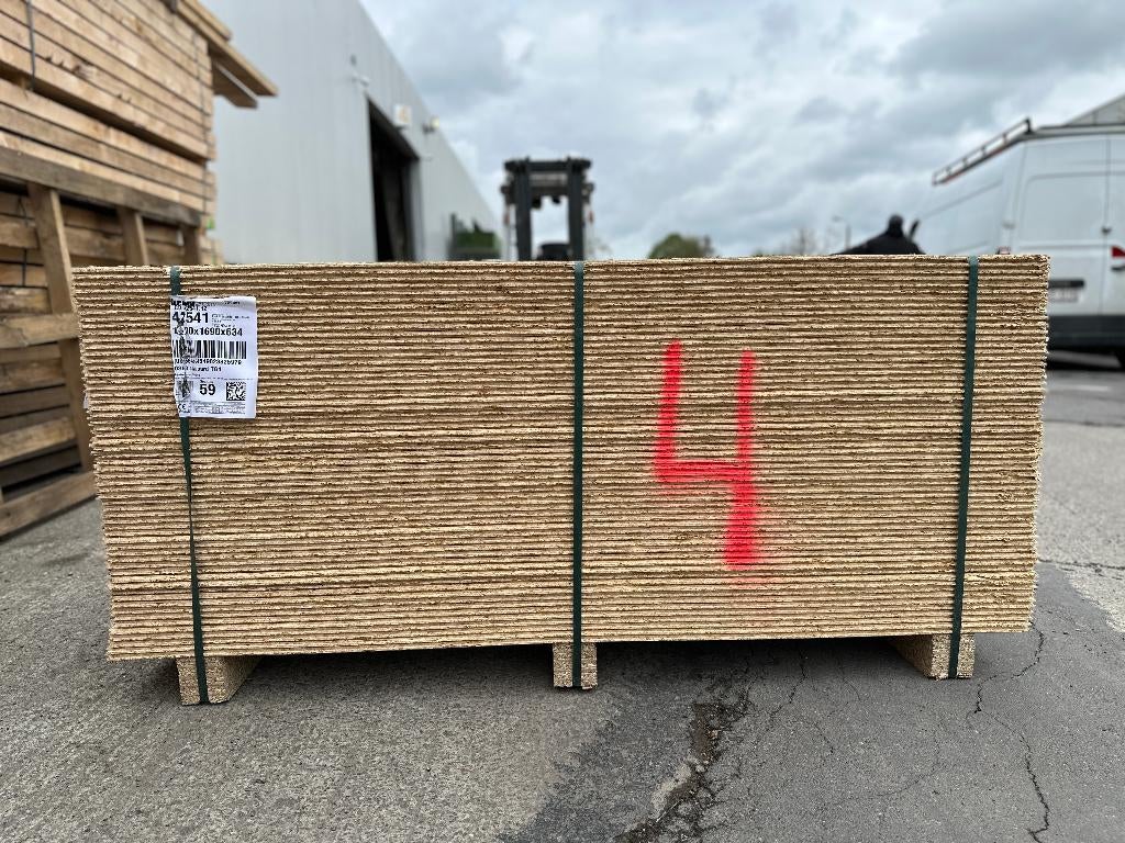 62 m2 OSB platen dikte 12 mm - 1,69x0,63m, Doe-het-zelf en Bouw, Ophalen of Verzenden, Nieuw, Minder dan 20 mm
