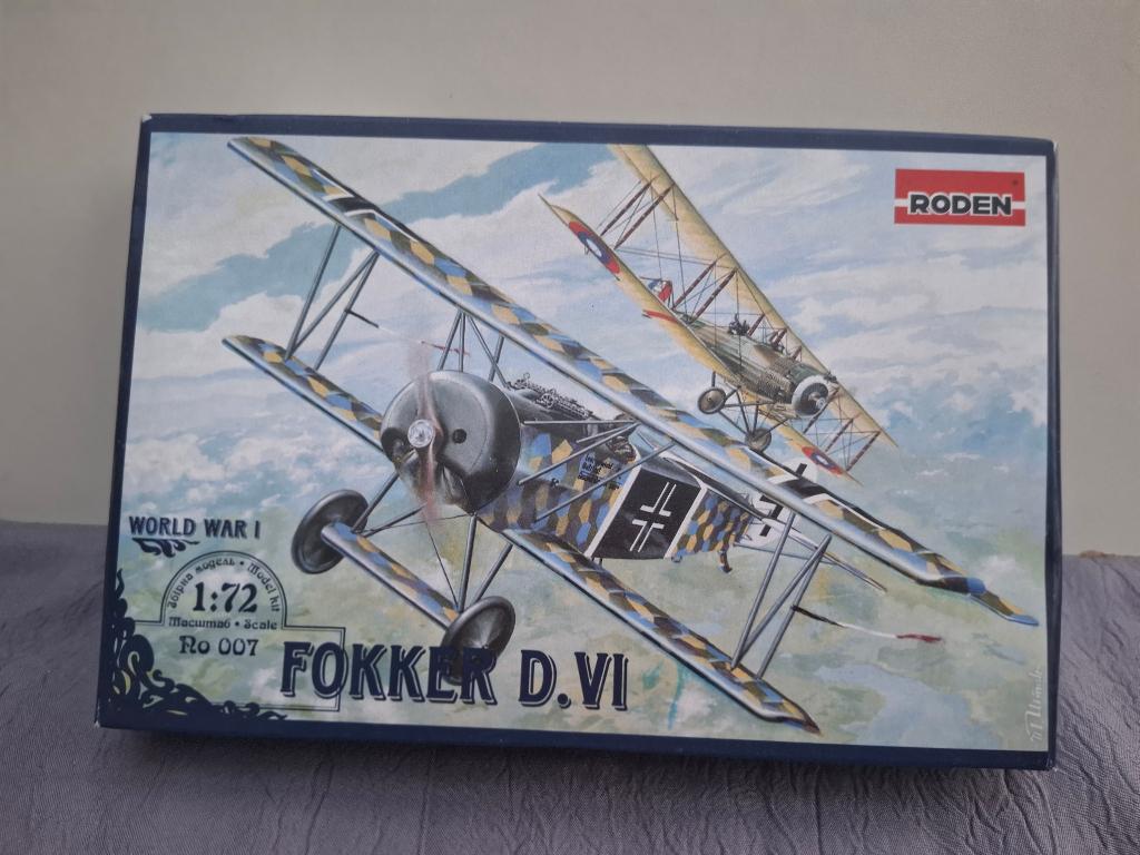 RODEN FOKKER D.VI 1918 1/72 Ro 007 Nieuwstaat, Ophalen of Verzenden, Vliegtuig, Overige merken