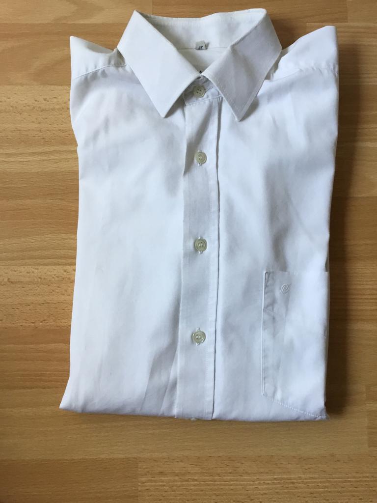 Wit herenhemd :Demalux., Kleding | Heren, Overhemden, Wit, Zo goed als nieuw, Halswijdte 39/40 (M), Demalux