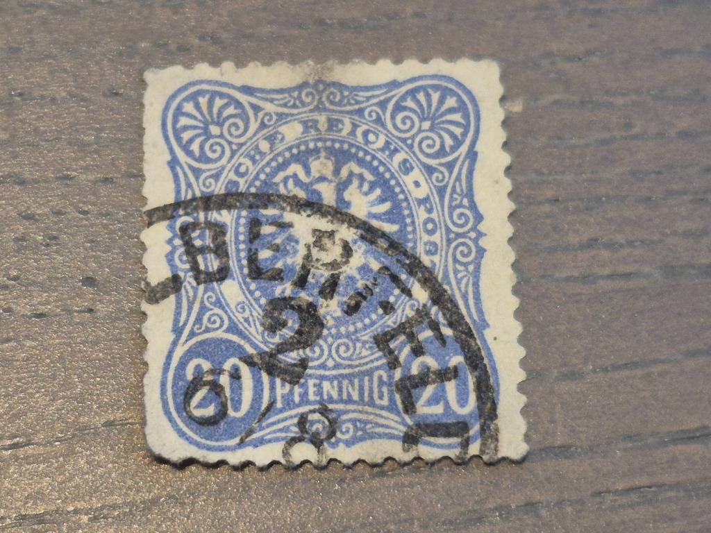 Timbre Deutsches Reich 20 pfenning, Enlèvement ou Envoi