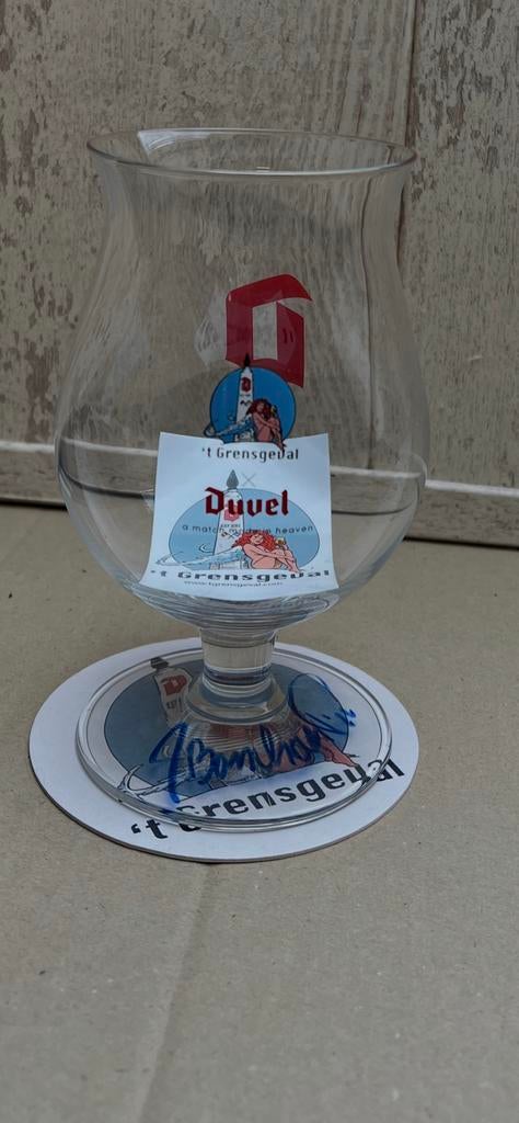 Duvel glas Grensgeval met bijhoorend viltje, Enlèvement ou Envoi, Neuf
