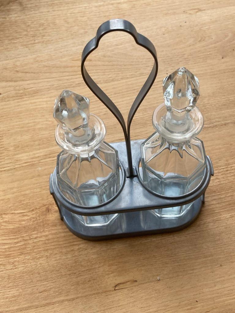 Set à huile et vinaigre en métal argenté Wellner, Enlèvement, Utilisé, Autres types, Argenté