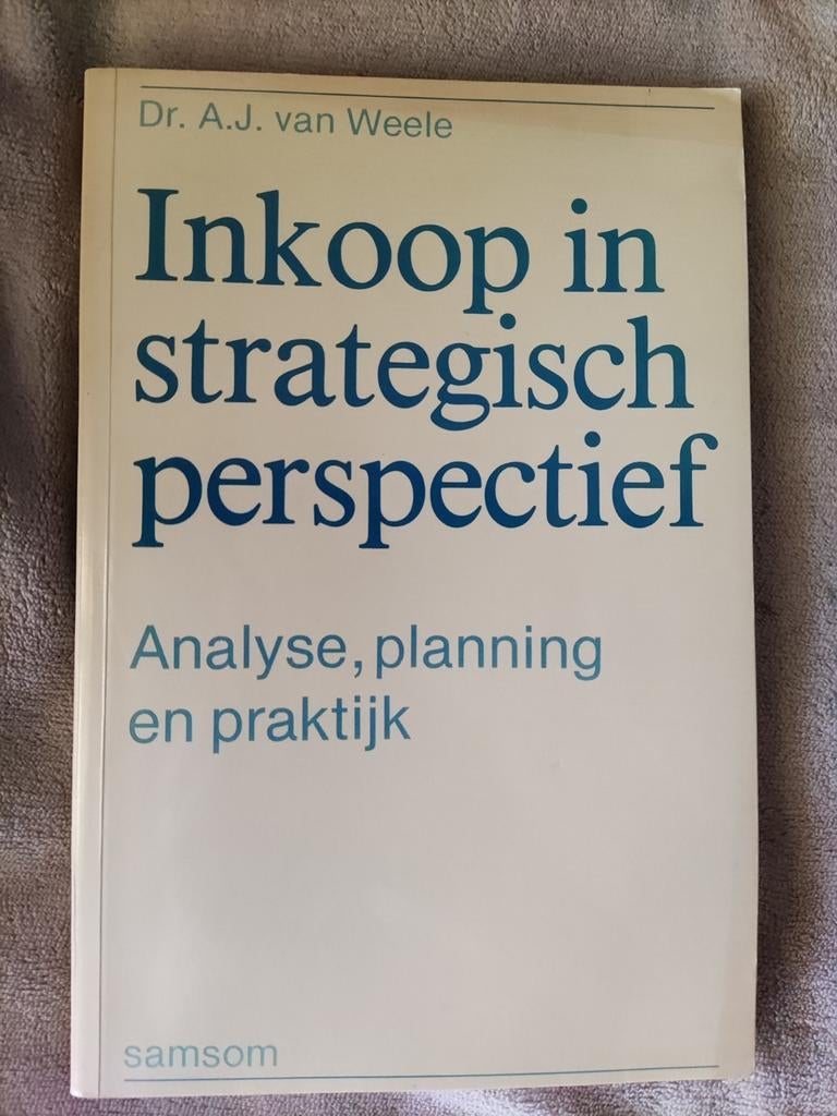 Inkoop in strategisch perspectief, Boeken, Ophalen of Verzenden, Gelezen